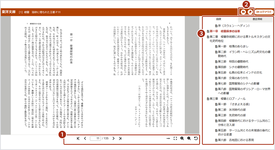 「東洋文庫」本文画面